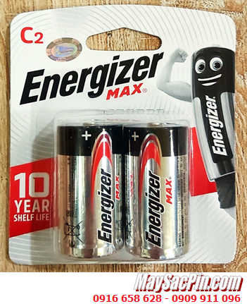 Energizer E93-BP2, Pin trung C 1.5v Alkaline Energizer Max E93-BP2 chính hãng (Loại vỉ 2viên)